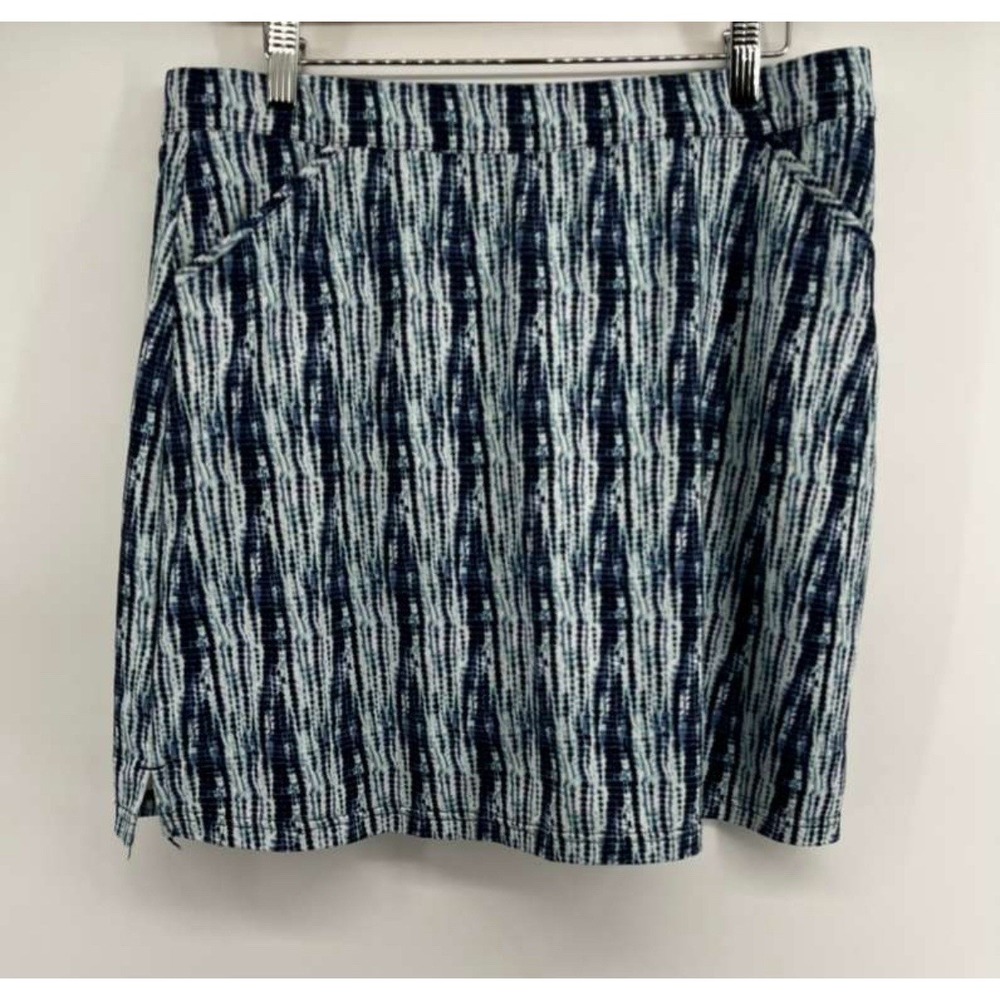 Peter Millar Women's Golf Skort Blue Print‎ Size XL